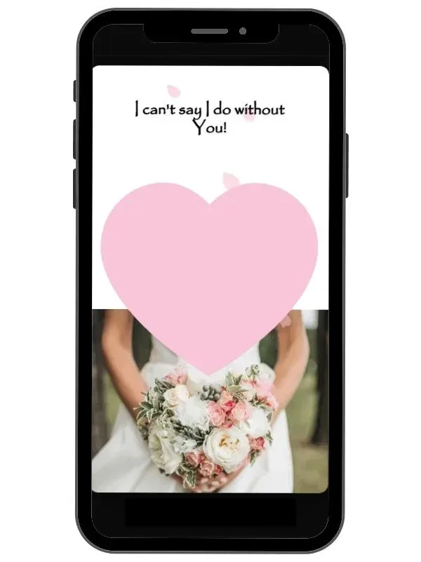 Collection of digital wedding scratch cards including save the date reveals and romantic proposal cards by NylaLand
