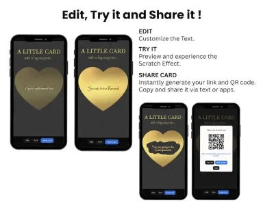 How to personalise a little card with a big surprise: edit, try and share