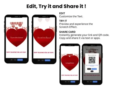 How to personalise the hot stuff Valentine card: edit, try and share