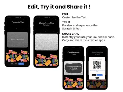 How to personalise the Gift Stack Surprise Reveal scratch card: edit, try and share