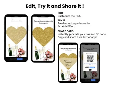 How to personalise the important question scratch card for any role: edit, try and share