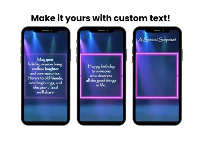 Party spotlight hype reveal scratch card shown on a phone