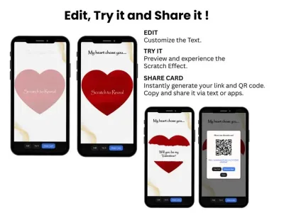 How to personalise the my heart chose you card: edit, try and share