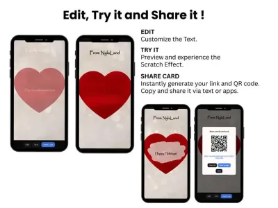 How to personalise the my heart is all yours card: edit, try and share
