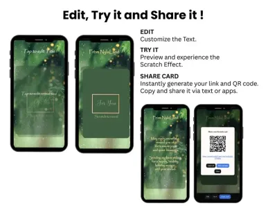 How to personalise the thinking of you card: edit, try and share