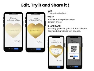 How to personalise the classic Valentine's Day card: edit, try and share